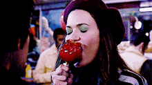 this is us rebecca pearson candy apple cute eating