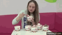 yogurt eating binge