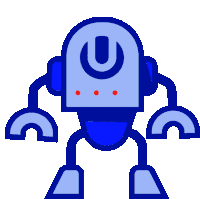 Robot Ultra Music Festival Sticker - Robot Ultra Music Festival Blue Robot Stickers
