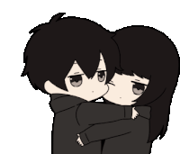 Couple Hug Sticker - Couple Hug Stickers