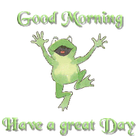 Good Morning Have A Great Day Sticker - Good Morning Have A Great Day Frog Stickers