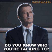 Do You Know Who Youre Talking To Tony Coburn GIF - Do You Know Who Youre Talking To Tony Coburn Wentworth GIFs