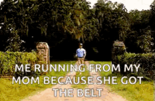 Running Away Getting Whooped GIF - Running Away Getting Whooped Belt GIFs
