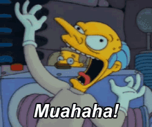 Muahaha GIF - The Simpsons Mr Burns Muahahaha GIFs