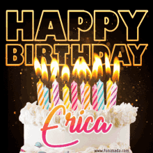 Happy Birthday Erica GIF - Happy Birthday Erica Cake GIFs