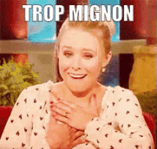 Trop Mignon GIF - Kristen Bell Omg Shocked GIFs