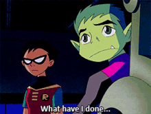 Teen Titans Beast Boy GIF - Teen Titans Beast Boy What Have I Done GIFs