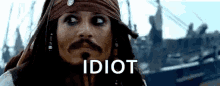Captain Jack Sparrow Idiot GIF - Captain Jack Sparrow Idiot Awkward GIFs