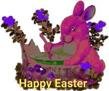 easter bunny happy easter bunny happy