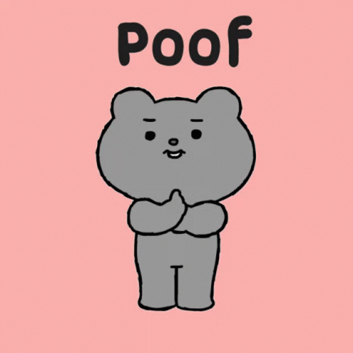 Bye Poof GIF - Bye Poof Bear GIFs