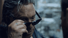 Taking Shades Off Mickey Rourke GIF - Taking Shades Off Mickey Rourke Gary GIFs
