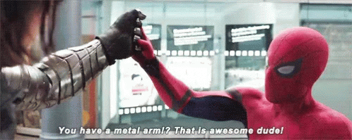 You Have A Metal Arm Winter Soldier GIF - You Have A Metal Arm Winter  Soldier Spiderman - Discover &amp; Share GIFs