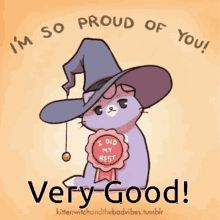 so proud of you proud very good cat