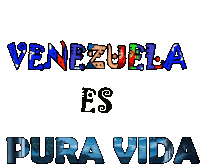 Venezuela Es Pura Vida Text Sticker - Venezuela Es Pura Vida Text Stickers