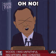 Oh No Tiger Woods GIF - Oh No Tiger Woods South Park GIFs