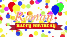 Name Happy Birthday GIF - Name Happy Birthday Balloons GIFs
