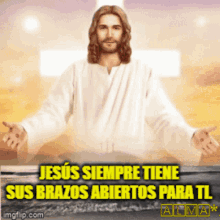 Jesus Siempre Tiene GIF - Jesus Siempre Tiene Sus Brazos GIFs