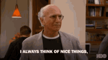 All Talk GIF - Larry David I Always Think Of Nice Things Never Act GIFs