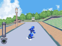 Mega Man Legends Skating GIF - Mega Man Legends Skating Car GIFs