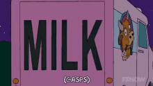 Truck arrived milk has [Meta] Can