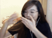 rachel dance pretty eyeglasses smile happy