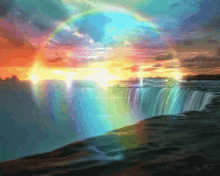 Fantasy Rainbow GIF - Fantasy Rainbow Waterfall GIFs