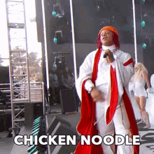 Chicken Noodle Singing GIF - Chicken Noodle Singing Performer GIFs