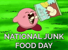 Kirby Chips GIF - National Junk Food Day Junk Food Day Junk Food Day Gi Fs GIFs