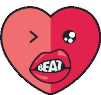 Heart Beat Rhythm Sticker - Heart Beat Heart Beat Stickers