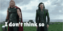 I Dont Think So Thor And Loki GIF - I Dont Think So Thor And Loki Thor GIFs