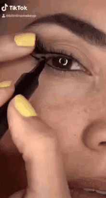 Eyeliner Bilintina GIF - Eyeliner Bilintina Bilintina Makeup GIFs