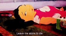 Lilo Lilo And Stitch GIF - Lilo Lilo And Stitch Leave Me Alone To Die GIFs