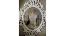 0000 antique mirror reflection