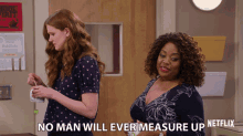 no man w ill ever measure up no man will be able to keep up sherri shepherd principal paula madison mr iglesias no man w ill ever measure up no man will be able to keep up sherri shepherd principal paula madison mr iglesias