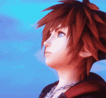 Sora Kingdom Of Hearts GIF - Sora Kingdom Of Hearts Look Up GIFs