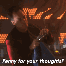 Penny For Your Thoughts Q Star Trek GIF - Penny For Your Thoughts Q Star Trek Star Trek GIFs