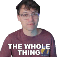 The Whole Thing Hunter Engel Sticker - The Whole Thing Hunter Engel Agufish Stickers