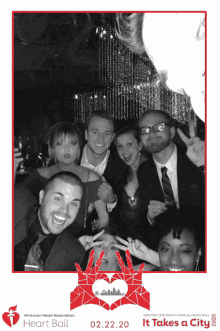 heart ball american heart association it takes a city black and white friends