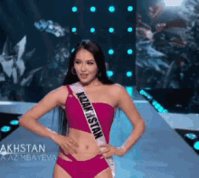 Miss Universe Sabina Azimbayeva GIF - Miss Universe Sabina Azimbayeva Miss Kazakhstan GIFs