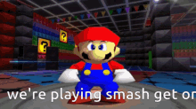 Mario Dancing Smash Bros Get On GIF - Mario Dancing Smash Bros Get On Get On Smash GIFs