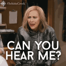 Can You Hear Me Try To Follow The Sound Of My Voice Catherine Ohara GIF - Can You Hear Me Try To Follow The Sound Of My Voice Catherine Ohara Moira GIFs