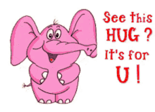 hug for you elephant sweet