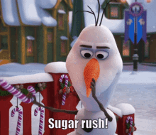 Olafs Frozen Adventure Sugar Rush GIF - Olafs Frozen Adventure Olaf Sugar Rush GIFs