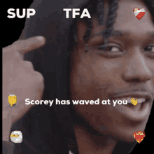 tfa scorey sup scoreyhaswavedatyou