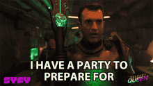 I Have A Party To Prepare For Paul Du Toit GIF - I Have A Party To Prepare For Paul Du Toit Commander Lazaro GIFs