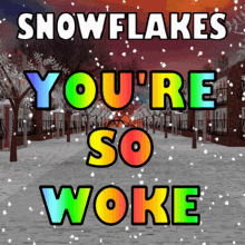 Youre So Woke Snowflakes GIF - Youre So Woke Woke Snowflakes GIFs