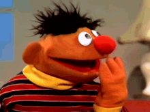 Ernie Sesame Street GIF - Ernie Sesame Street Smh GIFs