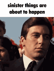 The Godfather Michael Corleone GIF - The Godfather Michael Corleone Sinister Things Are About To Happen GIFs