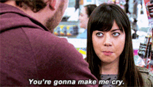 Parks And Rec April Ludgate GIF - Parks And Rec April Ludgate Youre Gonna Make Me Cry GIFs