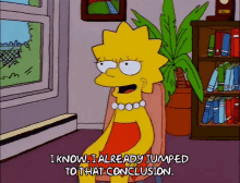 Jumping To Conclusions GIF - Jumping To Conclusions Lisa Simpson The Simpsons GIFs